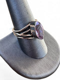 Amethyst Solid 925 Sterling Silver Ring 9.5