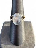 Rainbow Moonstone Solid 925 Sterling Silver Ring 8