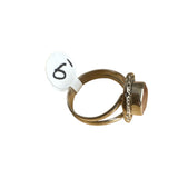 Faceted Sunstone Solid 925 Sterling Silver Ring 9