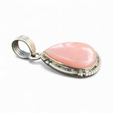 Pink Opal Solid 925 Sterling Silver Pendant