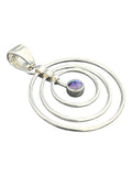 Purple Abalone Solid 925 Sterling Silver Pendant
