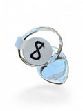 Kingman Turquoise Shadow Box Solid 925 Sterling Silver Ring 8