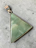 Aquamarine Silver Overlay Pendant