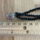 Black Onyx 4 mm Beaded Bracelet