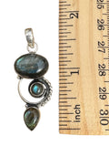 Labradorite Solid 925 Sterling Silver Pendant