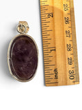 Amethyst Silver Overlay Pendant