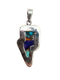 Lightning Bolt Kingman Trifecta Solid 925 Sterling Silver Pendant