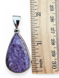 Charoite Solid 925 Sterling Silver Pendant