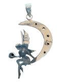 Fairy Turquoise and Oyster Solid 925 Sterling Silver Pendant
