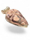 Bird’s Eye Jasper Silver Overlay Pendant