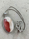 Mookaite Jasper Solid 925 Sterling Silver Pendant with 18 inch chain necklace