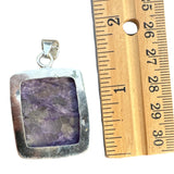Charoite Solid 925 Sterling Silver Pendant