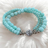 Amazonite Magnetic Beaded Bracelet