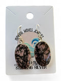 Rhodonite Solid 925 Sterling Silver Earrings