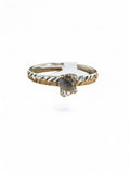 Herkimer Diamond solitaire stacking Solid 925 Sterling Silver Ring 9