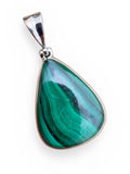 Malachite Solid 925 Sterling Silver Pendant