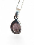 Rose Quartz Solid 925 Sterling Silver Pendant with chain