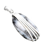 Dendritic Opal Solid 925 Sterling Silver Pendant