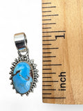 Golden Hills Turquoise Solid 925 Sterling Silver Pendant