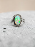 Ethiopian Opal Solid 925 Sterling Silver Ring 5