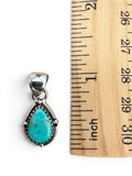 Mojave Turquoise Solid 925 Sterling Silver Pendant