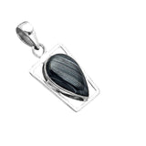 Crown of Psilomelane Solid 925 Sterling Silver Pendant