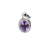 African Amethyst Solid 925 Sterling Silver Pendant