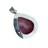 Rhodochrosite Solid 925 Sterling Silver Pendant