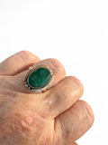 Emerald Solid 925 Sterling Silver  Ring 8