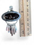 Wild Horse Jasper Silver Overlay Pendant