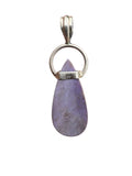 Lavender Jade & Blue Lapis Solid 925 Sterling Silver Pendant
