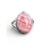 Rhodochrosite Solid 925 Sterling Silver Ring 8
