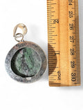 Ruby Zoisite Silver Overlay Pendant