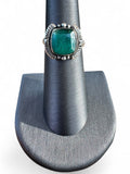 Emerald Solid 925 Sterling Silver Ring 6