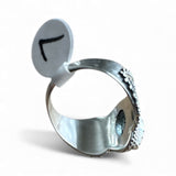 Blue Topaz Solid 925 Sterling Silver Ring 7