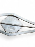 Navajo signed Spiny Oyster Solid 925 Sterling Silver Cuff Bracelet