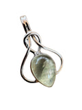 Prehnite Solid 925 Sterling Silver Pendant