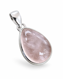 Rose Quartz Solid 925 Sterling Silver Pendant