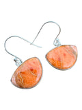 Sponge Coral Solid 925 Sterling Silver Earrings