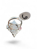 Black Onyx & Moonstone Solid 925 Sterling Silver Ring 6