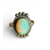 Ethiopian Opal Solid 925 Sterling Silver Ring 11