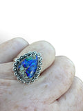 Monarch Opal Solid 925 Sterling Silver Ring 7.5