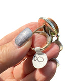 Mexican Fire Opal Solid 925 Sterling Silver Ring 8