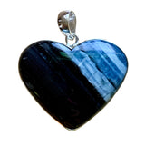 HEART Owyhee Opal Solid 925 Sterling Silver Pendant