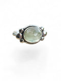 Prehnite Solid 925 Sterling Silver Ring 5