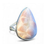 Natrolite Solid 925 Sterling Silver Ring 7