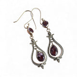 Amethyst Solid 925 Sterling Silver Earrings