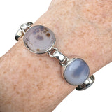 Scenic Agate Solid 925 Sterling Silver Bracelet
