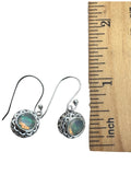 Ethiopian Opal Solid 925 Sterling Silver Earrings