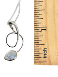 Rainbow Moonstone Solid 925 Sterling Silver Pendant with chain